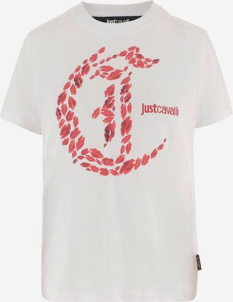 Just Cavalli bedrucktes Baumwoll-T-Shirt
