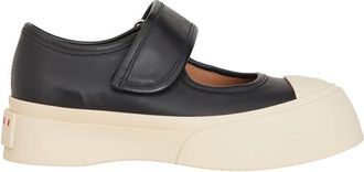 Marni Mary Jane Sneaker - Dames - Platte Schoenen - Zwart - 39 EU - Leer - Schoenen