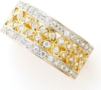 C&A White Gold Yellow Gold White Gold (14K) Yellow Gold (14K) Band Ring (Pre-Owned)