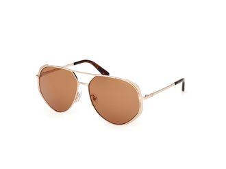 Guess Brown Pilot Ladies Sunglasses GU00219 32E 59
