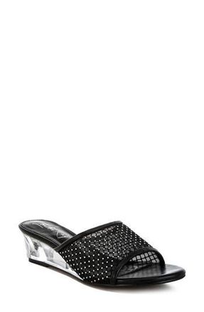 London Rag Tempra Wedge Sandal in Black at Nordstrom Rack, Size 8.5