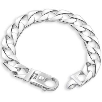 Pompeii3 Mens 14k Gold (66gram) or Platinum (106gram) 11.5mm Link Bracelet 8.5
