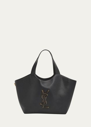 Saint Laurent Icare Medium YSL Leather Shopping Tote Bag