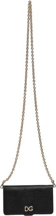 Dolce & Gabbana Cross Body Bags, female, Black, Size: ONE SIZE Phone Flip Cover