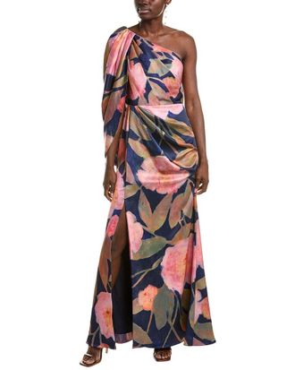 Theia Abby One-Shoulder Gown