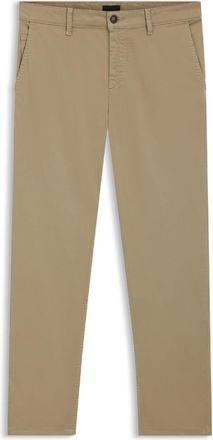 HUGO BOSS Mens Tapered-Fit Chinos in Brown Cotton - Size 36W/34L