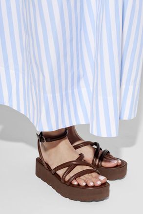 Gianvito Rossi Platform Sandals, Womens, Brown