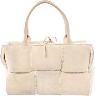 Bottega Veneta Pre-owned Arco Mini Tote - Dames - Vintage Shopper - Beige - ONE Size - Leer - Vintage