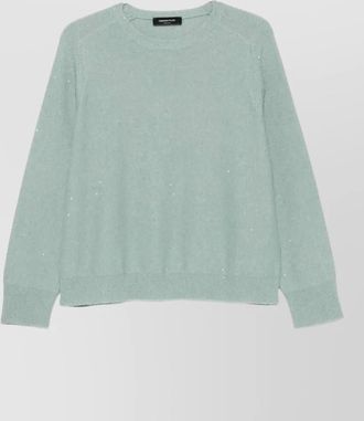 Fabiana Filippi silk cashmere sequin embellished ribbed sweater