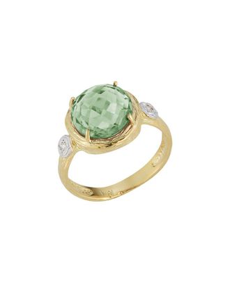 I.Reiss Company 14K 3.28 Ct. Tw. Diamond & Green Amethyst Ring