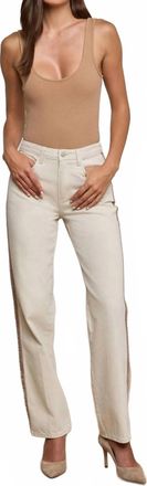 L'agence Jones Stovepipe Jean In Desert Tan/taupe