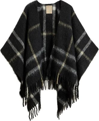 Woolrich Mantella a quadri - Nero