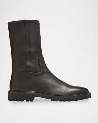 Loeffler Randall Danny Lambskin Lug-Sole Mid Boots