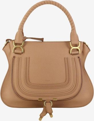 Chloé Hand- und Schultertasche aus genarbtem Leder Marcie Medium
