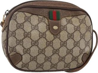Gucci Pre-owned Cross Body Bags, female, Beige, Size: ONE SIZE Pre-owned Cross Body Bag