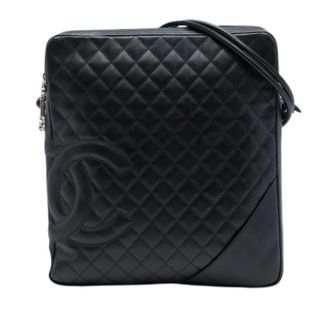 Chanel Pre-owned Cambon Ligne Crossbody Bag - Dames - Pre-owned - Zwart - Maat: ONE Size Leer
