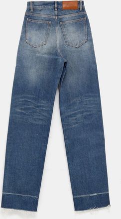 Chlo&eacute; Womens Jean En Denim De Coton Dark Cobalt Blue