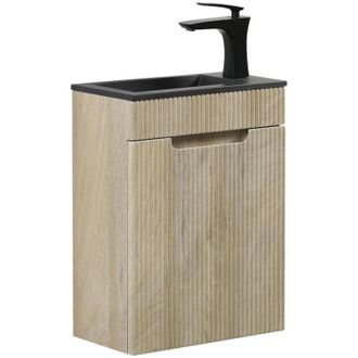 Badplaats Mueble de baño Thermis 40 x 22 cm - Roble claro - Mueble con lav
