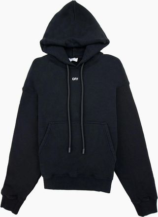 Off-white Mens Off White Dbl Moon Arrow Skate Hoodie Black/white - Black/Multi - Size: 32
