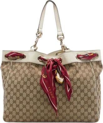 Gucci Pre-owned Positano Tote Bag - Pre-owned - Mujer - Beige - ONE SIZE