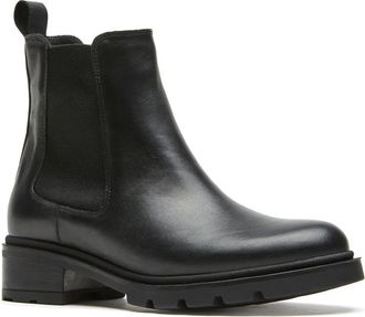 La Canadienne Salma City Dry Waterproof Chelsea Boot in Black Leather at Nordstrom, Size 6.5
