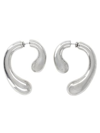 Panconesi Silver P Helix Drop Earrings