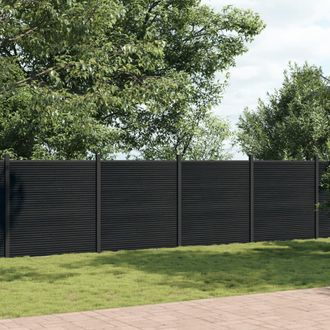 vidaXL Panel De Valla Wpc Gris 1218x186 Cm Vidaxl