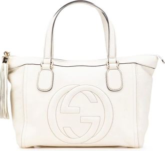 Gucci Borsa tote Soho Working piccola in pelle 2016-2025 - Bianco