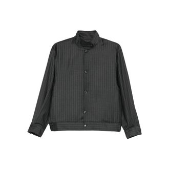 Aya Muse Pinstriped Bomber Jacket