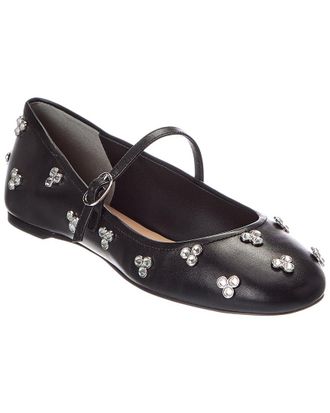 Stuart Weitzman Tammy Leather Mary Jane Ballet Flat