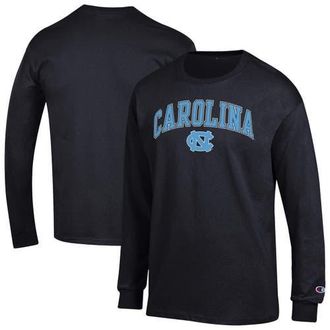 Champion Mens Champion Black North Carolina Tar Heels Arch Over Logo Long Sleeve T-Shirt at Nordstrom, Size Xx-Large