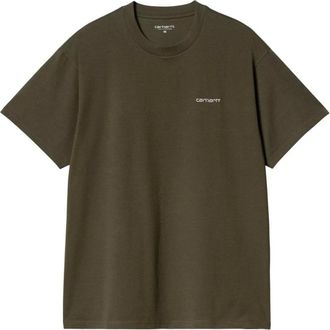 Carhartt Work in Progress Carhartt Wip, T-Shirts, male, Brown, Size: XL Loose Fit Short Sleeve T-shirt