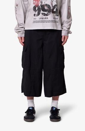 mnml Extra Long Cargo Shorts in Black at Nordstrom, Size 32