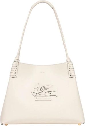 Etro Stijlvolle Schoudertas - Dames - Schoudertassen - Wit - ONE Size - Leer - Tassen