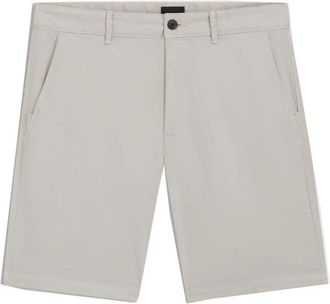 HUGO BOSS Chino Slim Shorts - Heren - Korte Broeken - Beige - W33 - Katoen - Korte Broeken