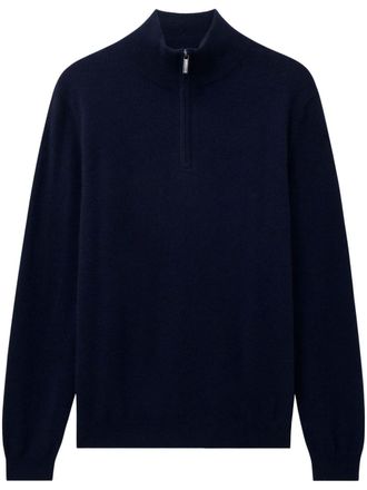 Pringle Of Scotland half-zip cashmere jumper - men - Cashmere - M - Blue