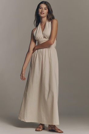 Faithfull The Brand Lido Halter-Neck Maxi Dress