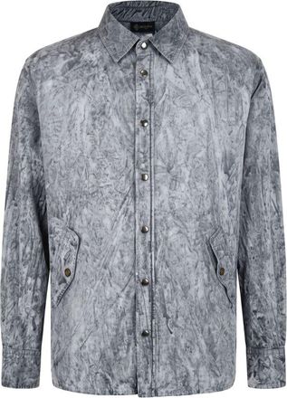 Mr & Mrs Italy Grey Viscose Men Mens Shirt