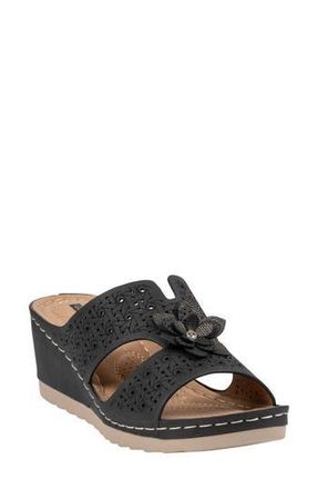 Good Choice Shoes Nancia Wedge Sandal in Black at Nordstrom Rack, Size 8.5