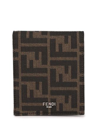Fendi Fendi Brown Polyester Ff Jacquard Wallet (Authentic Pre-Loved)