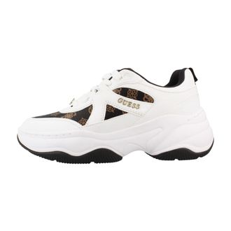 Guess Hacha Sneaker - Dames - Schoenen - Wit - Maat: 40 EU Synthetisch