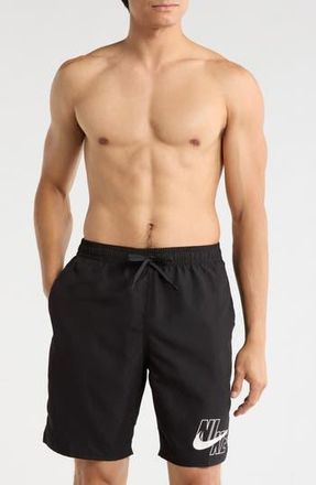 Nike 9-Inch Volley Swim Trunks in Black at Nordstrom Rack, Size Xx-Large