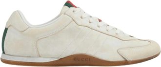 Gucci Leren sneakers met veters - Dames - Sneakers - Wit - 37 EU - Leer - Schoenen