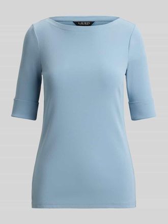 Lauren Ralph Lauren Slim Fit T-Shirt aus reiner Baumwolle in Hellblau, Gr&ouml;&szlig;e XXL