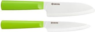 Kyocera INNOVATIONwhite 2 Piece Ceramic Knife Set in Green at Nordstrom