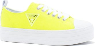 Guess Brigs Active Lady Fabric - Dames - Sneakers - Geel - 37 EU - Schoenen