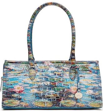 Brahmin Sophia Satchel Womens Handbags Waterlily, Leather