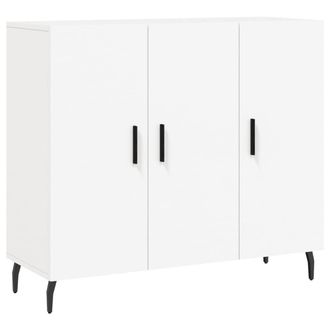 Berkfield Home Sideboard White 90x34x80 cm Engineered Wood | Size: 90 x 34 x 80 cm