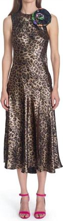 Corey Lynn Calter Pillar Dress In Gold