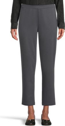 Eileen Fisher Slim Ankle Pant Womens Dress Pants Ebony : MD, Nylon/Spandex/Viscose